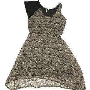 Orb Dress Womens Size Small Dream In Colour Paisley Black Tan With Liner Midi